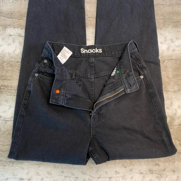 MOTHER💕Snacks Double Stack Hover High Waist Ankle Straight Leg Jeans Size 25 - Picture 7 of 15